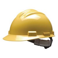 Bullard 61YLP Bullard S61 Series Yellow Safety Cap With 4 Point Pinlock Headgear And Cotton Browpad